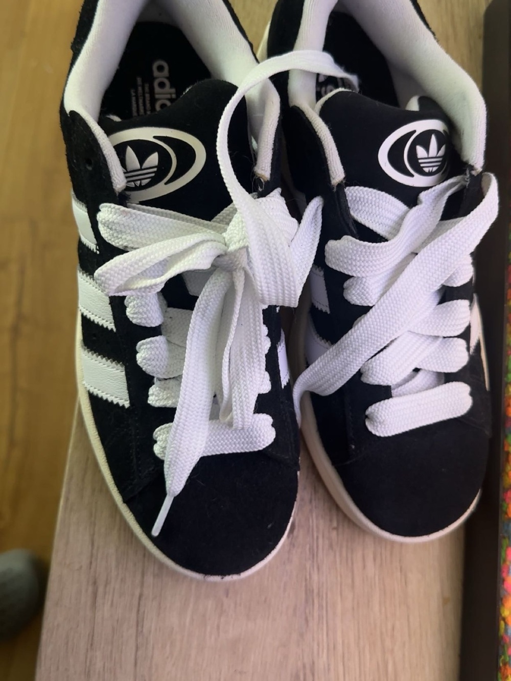 adidas Kids Black and White Low-Top Sneakers